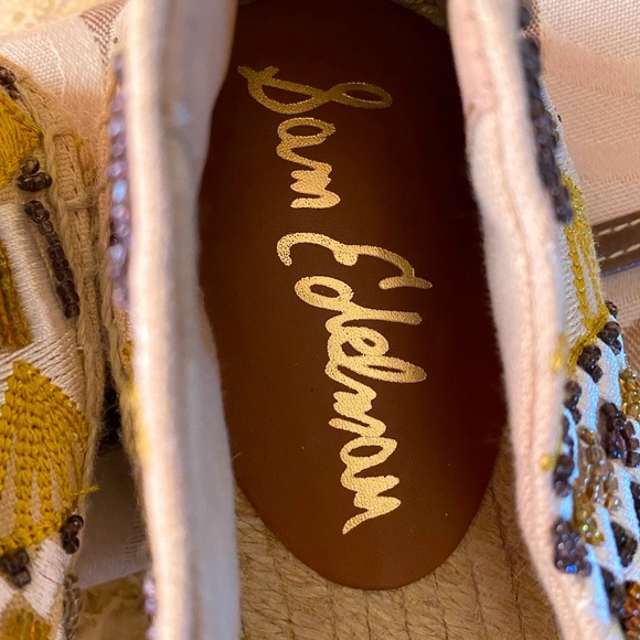 Sam Edelman Beaded studded Woven Espadrille BN 8.5 - Picture 5 of 8